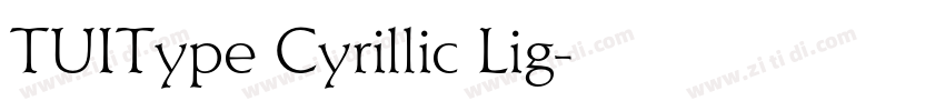TUIType Cyrillic Lig字体转换 TUIType Cyrillic Lig字体转换